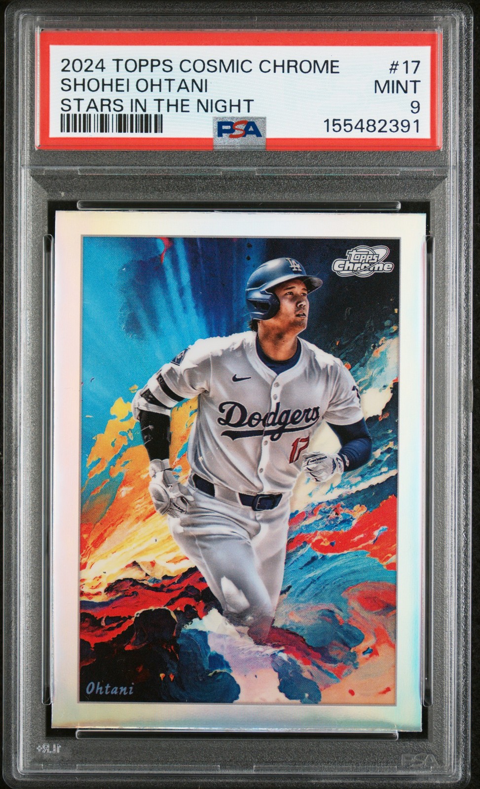 2024 TOPPS COSMIC CHROME STARS IN THE NIGHT #17 SHOHEI OHTANI PSA 9