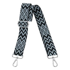Purse Straps Replacement Crossbody with Silver Buckle, Sky Blue