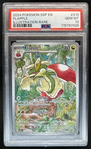 2024 Pokemon Surging Sparks Flapple #210/191 PSA 10 GEM MINT
