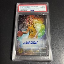 2022 Bowman U Inception Caitlin Clark Primordial Prospect Auto PSA Gem Mint 10