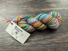 Nomadic Yarns Honeydukes SelfStriping 75/20/5 SW Merino Nylon Stellina 438y/100g