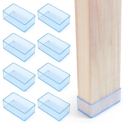 (8 PCS) 2x4 Wood Post Rubber End Caps (1.57" x 3.15") – Waterproof and Weathe... - Picture 1 of 7