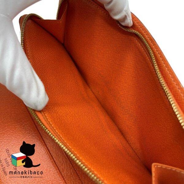 Louis Vuitton M60270 Ansolit Monogram Canvas Bag White Orange Used thumbnail 9