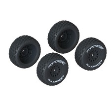 ARA550117 dBoots 'FORTRESS' Tire Set Glued (Black) (2) for MOJAVE GROM