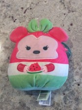 Disney Squishmallows Mystery Squad Minnie Mouse Watermelon Soft Plush NWT