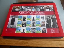 AUSTRALIA 200 YEARS OF POSTAL UNIFORMS  SHEET  MNH