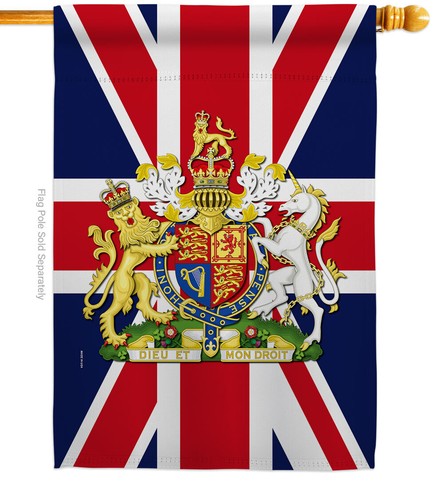 Escudo de armas Reino Unido Jardín Bandera Simpatía Decorativo Patio Casa Banner - Imagen 3 de 19