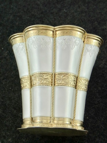 Margarethen Becher Dänemark A.Michelsen Kopenhagen 925/-Silber Emaille N9 X - Bild 3 von 8