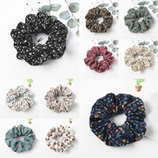 Sweet Hair Ties Ring Ropes Chiffon Floral Scrunchies Ponytail Holder Headwear