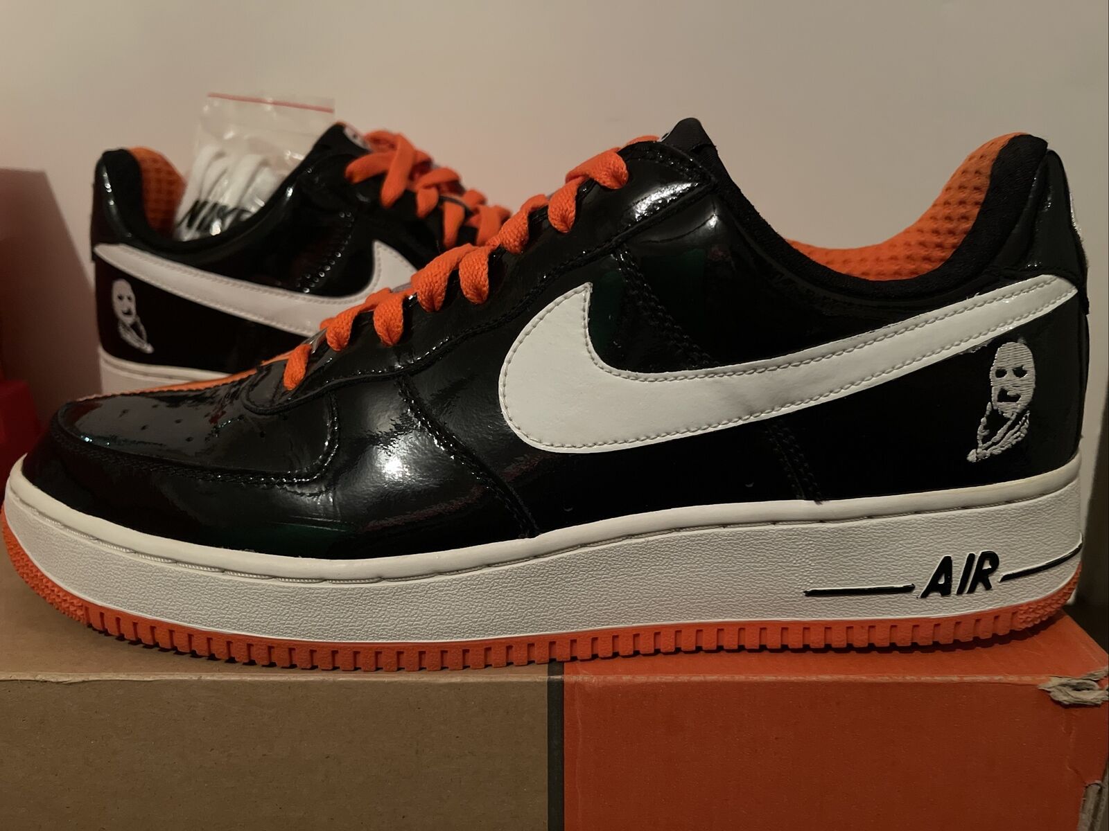 Een evenement boksen Pellen 2006 Nike Air Force 1 AF1 Halloween Split Rare Orange Black Size 12  313641-011 | eBay