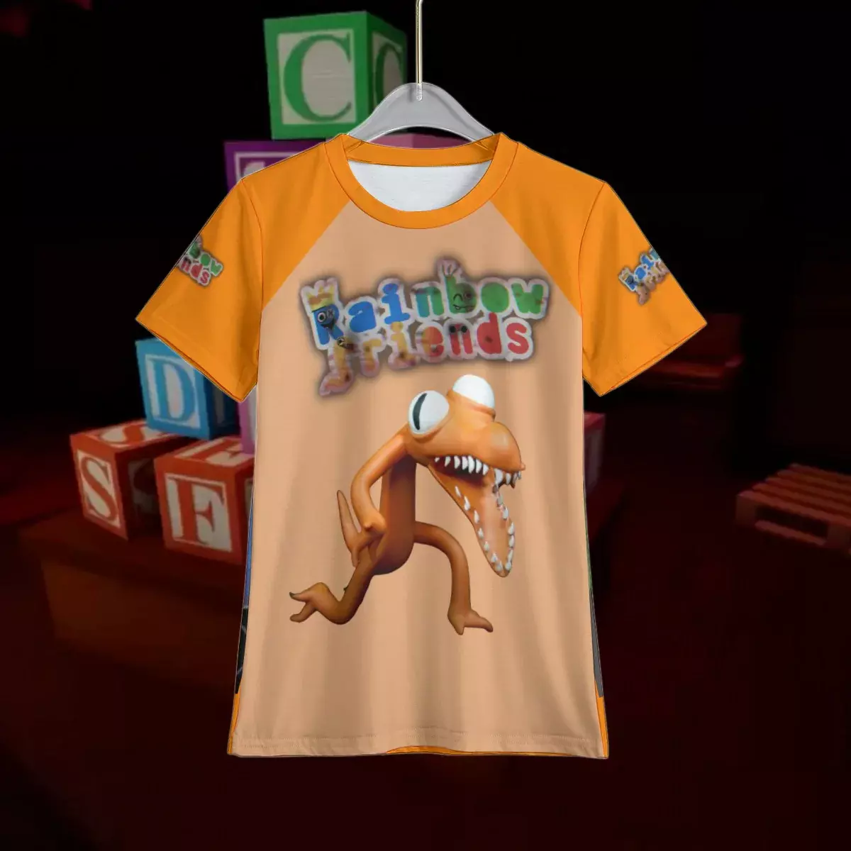 Kids Rainbow Friends Orange Shirt