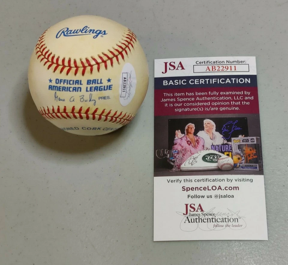 Eric Munson Signed OAL Baseball Tigers 1st Game Auto JSA COA Authentic Auto - Image 2 of 3