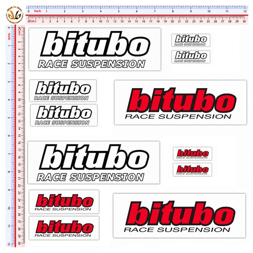 Sticker Racing Bitubo Adesivi bitubo sticker moto sponsor ammortizzatori print pvc 12 pz. | eBay