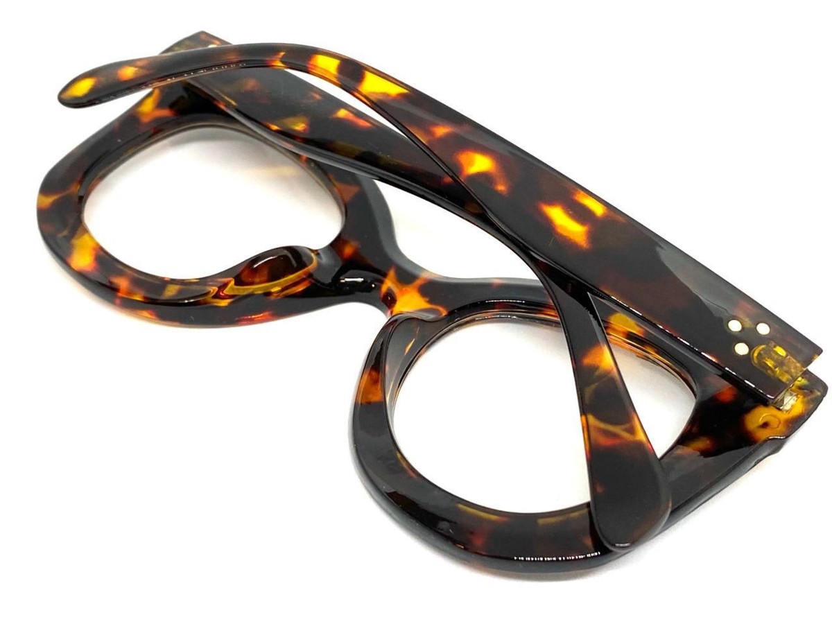 Oversize Classico Stile Retrò Vintage Lenti Trasparenti Occhio Occhiali - Foto 6