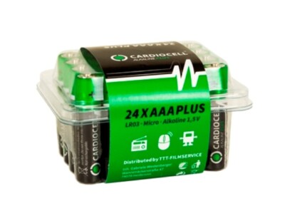 120 x CardioCell Plus Alkaline AAA MN2400 LR03 Micro 1,5V - 5 x 24er Box