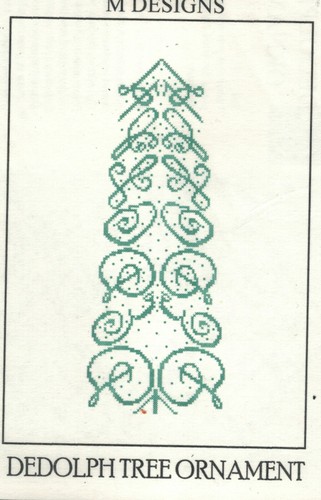 M Designs Cross Stitch Chart NAME Tree Ornaments - You Pick - Picture 12 of 49