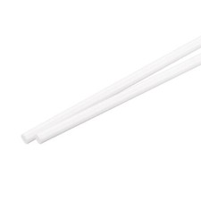 ABS Plastic Rod Round Solid Bar 8mm x 500mm White for DIY Model Material Arch...