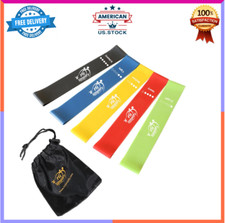 Resistance Loop Bands Set of 5   Workout Bands with Guide and Carry Bag