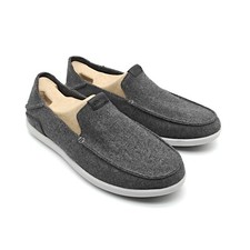Olukai Manoa Hulu Slip On Gray Casual Travel Shoes Men  s Size 10 M 10416-6C40