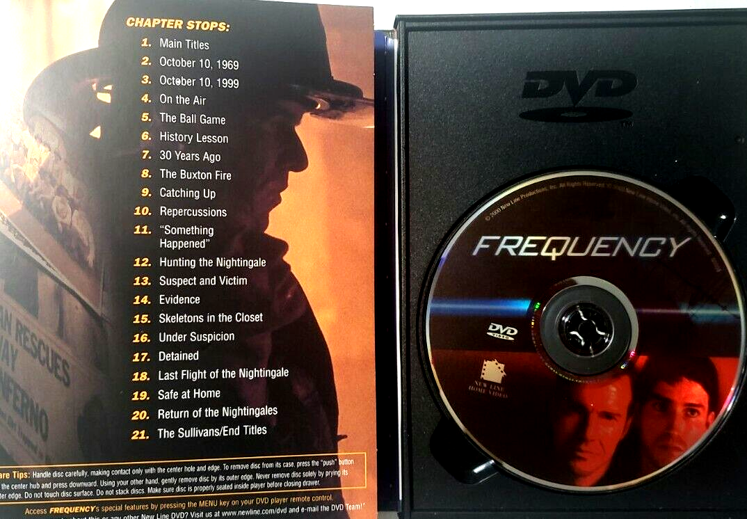 Frequency Movie Platinum DVD Dennis Quaid Jim Caviezel Time Travel