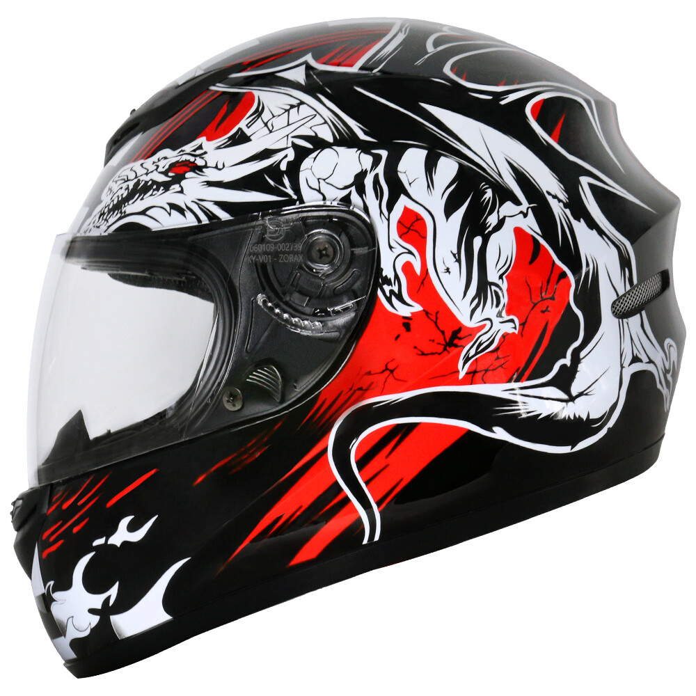 ZORAX ZOR-819 Dragon Full Face Motorbike Motorcycle Helmets Crash