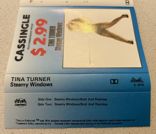 TINA TURNER Steamy Windows Cassingle C 1012 - Picture 7 of 16