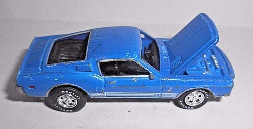 VINTAGE 1996 JOHNNY LIGHTNING 1968 SHELBY COBRA GT350 BLUE 1:64 CAR - Picture 5 of 9