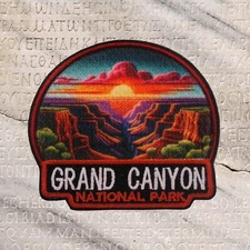Grand Canyon National Park Patch Iron-on Applique Nature Badge Eagle Decorative