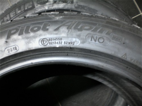 2x neumáticos de invierno 295 40 R 19 108V M+S Michelin Pilot PA4 N0 Porsche nuevo juego FSL - Imagen 5 de 7