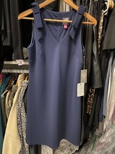 NWT Vince Camuto Navy Blue Sleeveless Dress 6