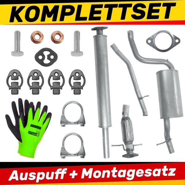 Auspuff SchalldäMpferset FüR Volvo S40 2 II M Limousine 1.8|2.0 2004-09/2010-image