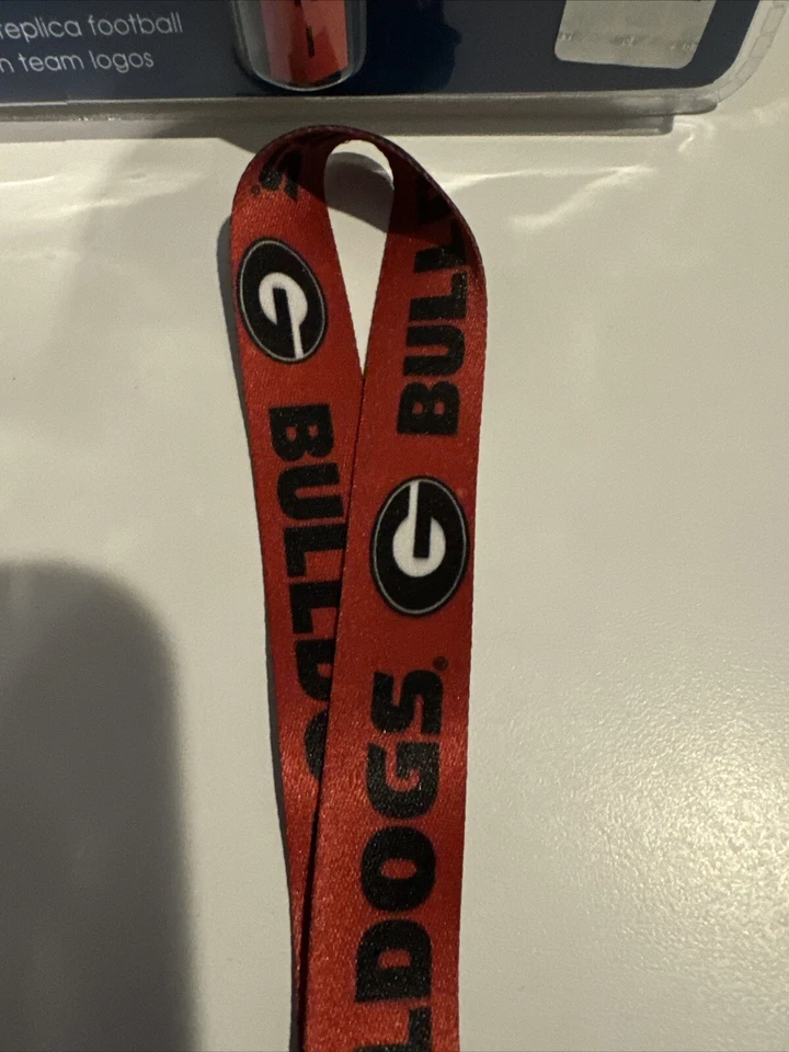 Georgia Bulldogs Wincraft NCAA 1" Lanyard Key Strap Set Of Two - Image 4 of 4