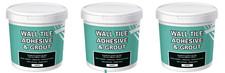 Wall Tile Adhesive & Grout White Ready Mixed Waterproof Anti Mould Resistant