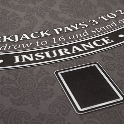 Classic Blackjack Layout - BLACK