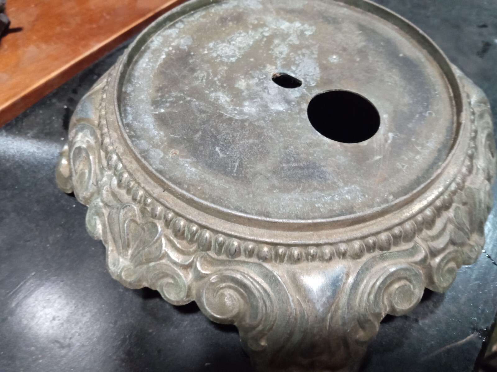 Vintage Table Lamp Parts Ornate Metal Table Lamp Base Parts Repurpose