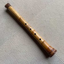 Japanese Instrument Shakuhachi vertical bamboo flute 19inch Masatoki Sign