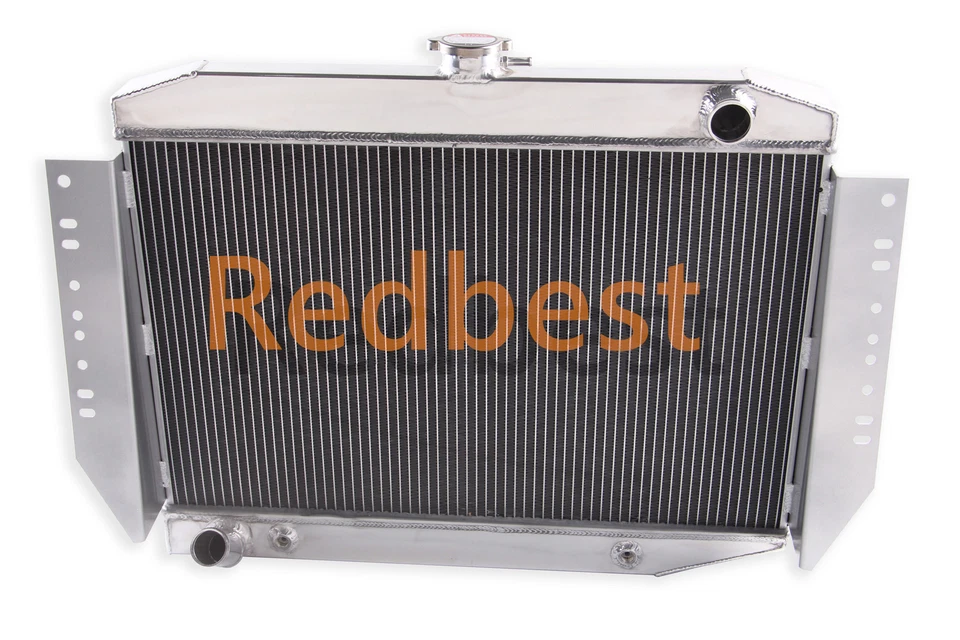 Ventilador de cubierta de radiador de aluminio de 3 filas para Jeep Serie J 1972-88 J10 J20 J100 J2500 J2600 Foto 4 de 4