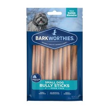 Barkworthies Odor Free Bully Sticks for Small Dogs High Protein Low Fat 4oz