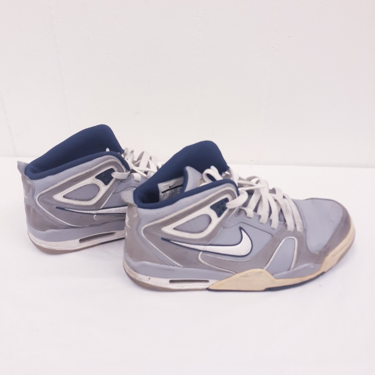 Nike Air Flight Falcon 397204-014 White,blue/gray Basketball Shoes