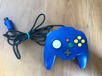 Mini manette Hori Pad bleue Nintendo 64 N64 testée et fonctionnelle Japon - Photo 1/4