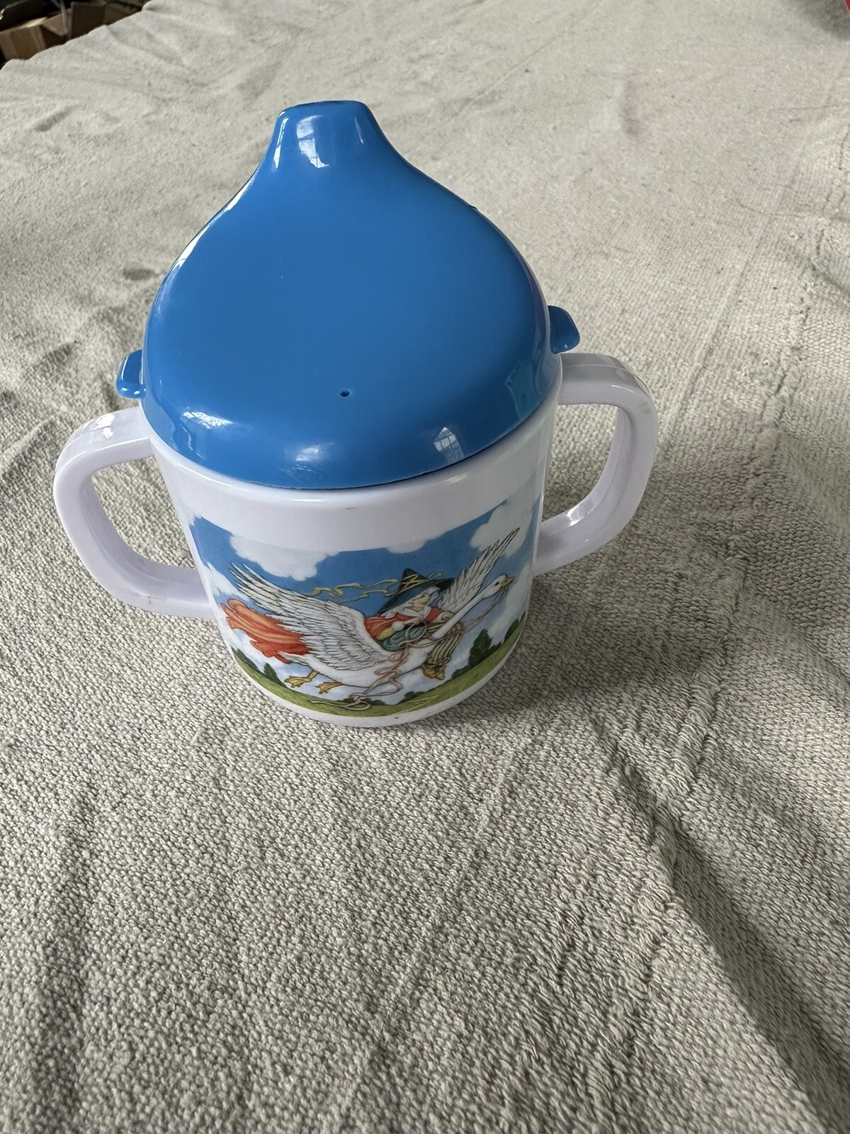 Zak Designs Set Of Mother Goose Plate Bowl and Sippy Cup Nursery Dining Baby