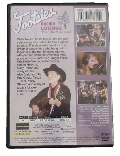 Tooties Orchid Lounge music video Nelson,Kristoferson,Parton,DVD - Picture 5 of 6