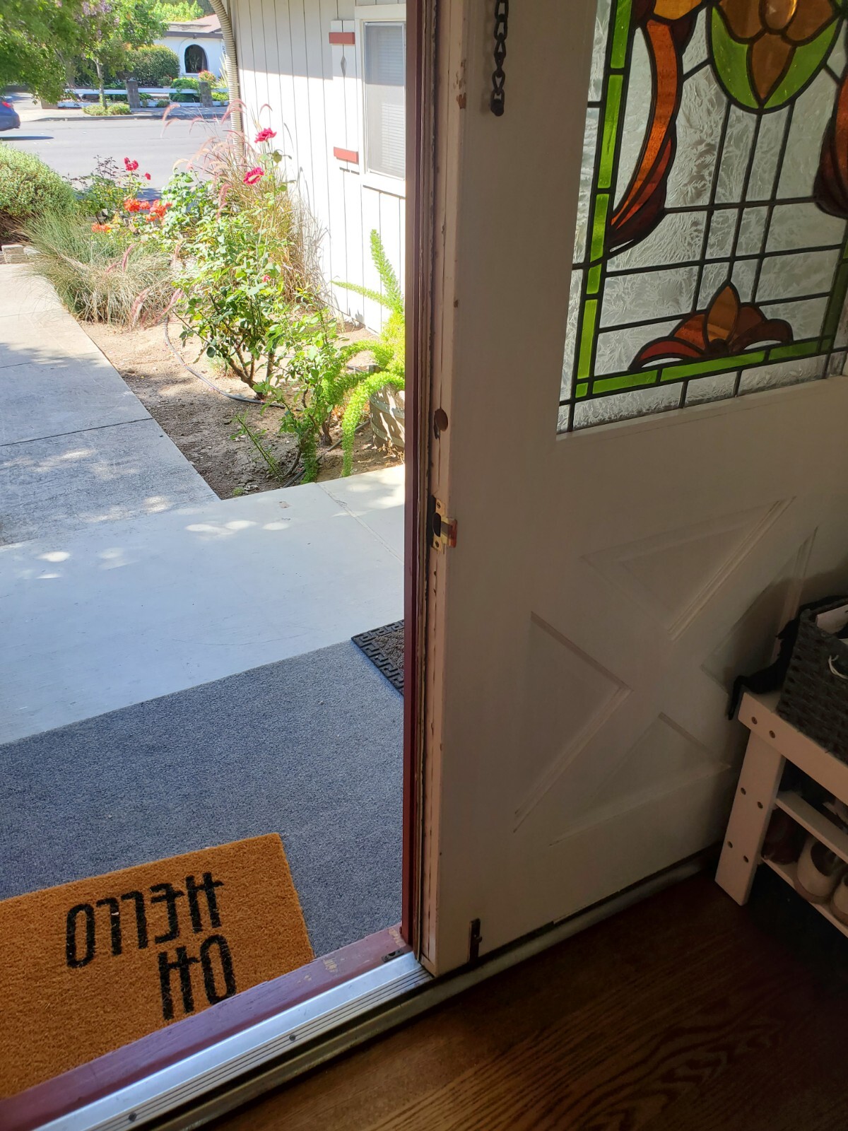 Vintage Double Entry Front Door Stained Glass 32" x 79 1/2" | eBay