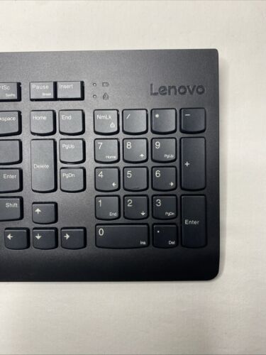 Lenovo Slim KBRFBU71 PC Wireless Keyboard - Battery Operated - Dongle Included
