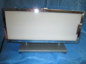 Vintage Dental X-Ray Viewer 14"x5" No 74B3 Tabletop Tracing Tattoo Work     D31