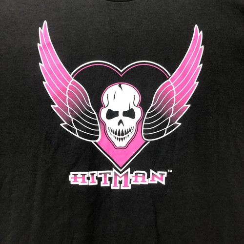 2002 HitMan Bret Hart WWE Wrestling XXL Black T shirt Tee Vintage Y2K New tag PP - Picture 2 of 5