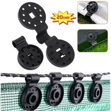 100PCS Shade Cloth Plastic Clips Heavy Duty Lock Grips Mesh Clips