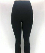 Women's Paints Lululemon High-Rise Crop with Pockets 23" Size 2, Black Color