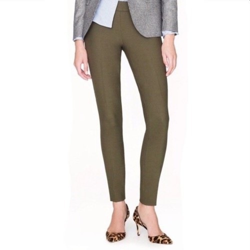 Pantalón $120 J Crew Minnie 00P Lana Bielástica Negro Doble 0 Petite 00 Usado - Imagen 3 de 18