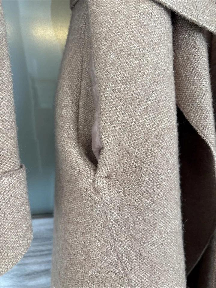 Classic Moth Anthropologie Boiled Wool Cotton Camel Sweater Coat Size S/M Core - Image 2 of 4